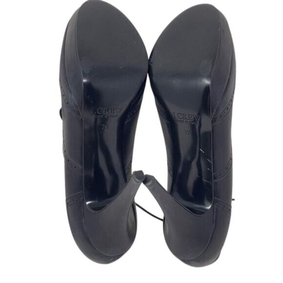 J. Crew Pierce high-heel oxfords, size women’s US 7.5, black leather - Picture 5 of 16